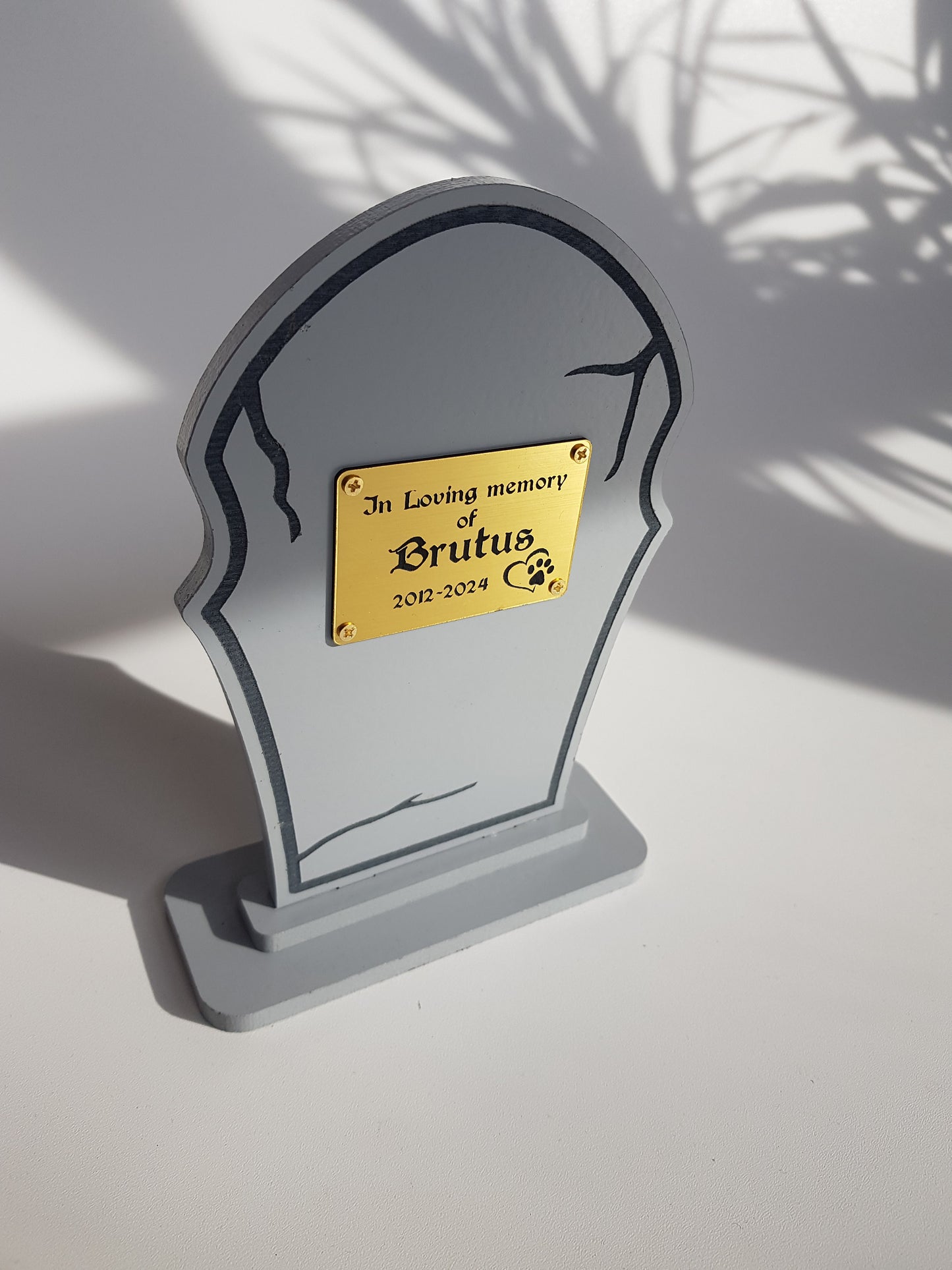 Pet Memorial Plaque, Dog Loss tombstone.