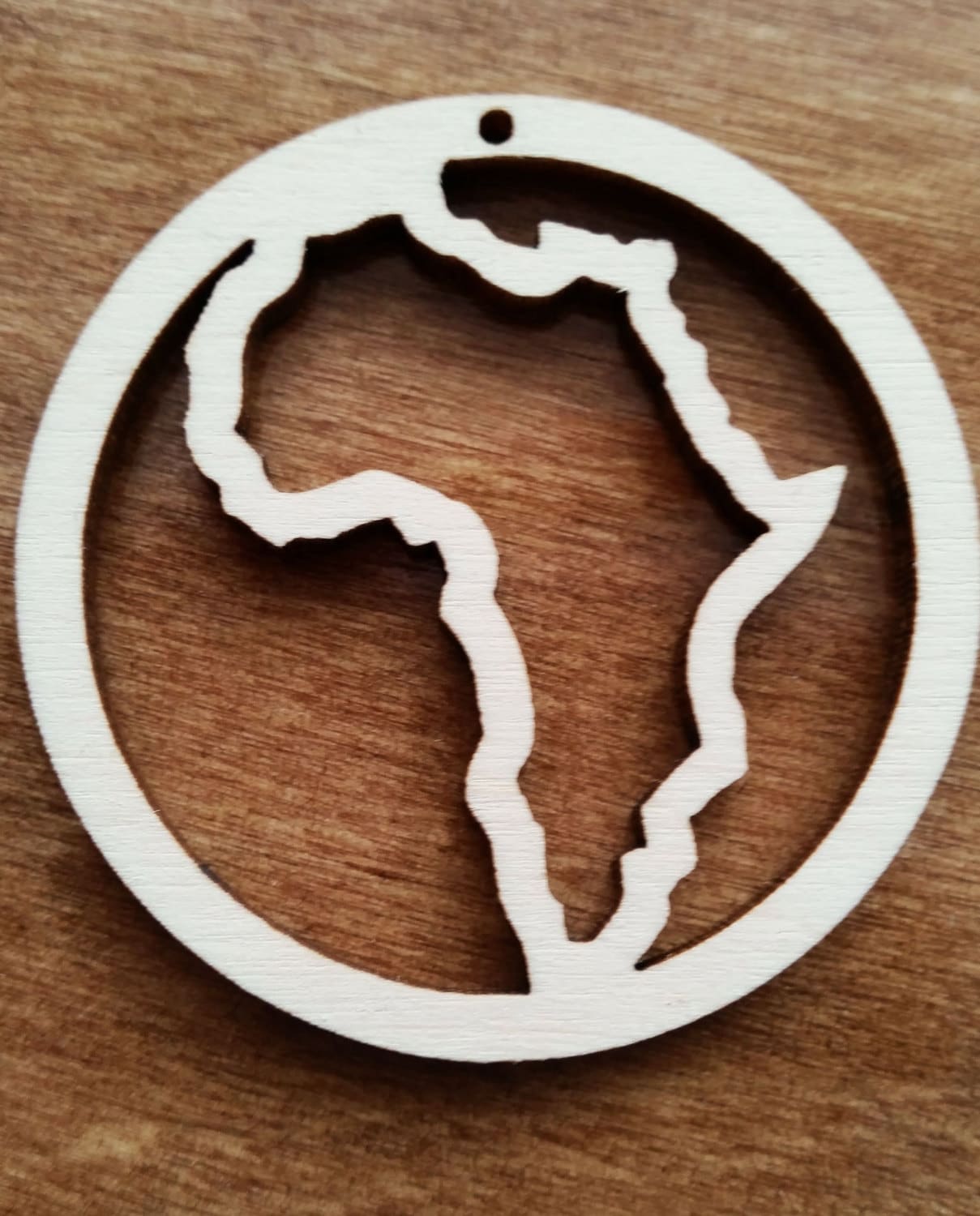 Wooden shapes of Africa 10 cut outs for jewelry earrings making laser cut crafts natural wood unfinished