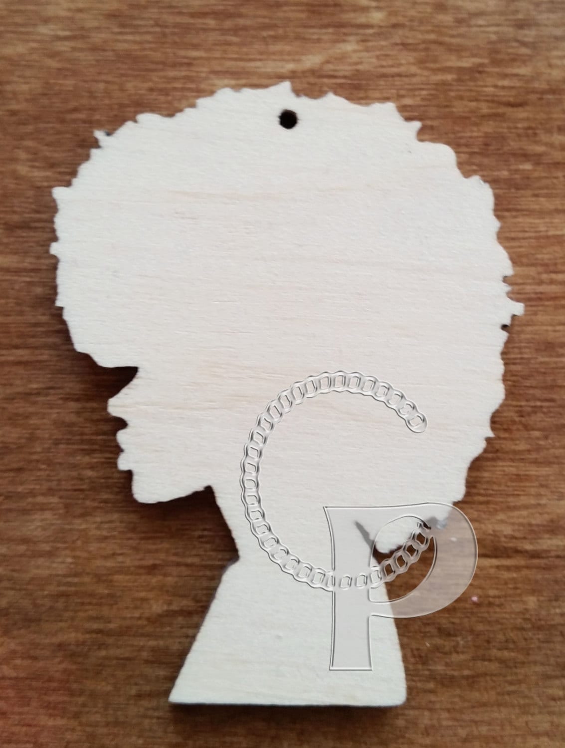10 plain wooden African girl natural hair shapes jewelry earrings making laser cut crafts decoupage Locs Afro puff silhouette unfinished