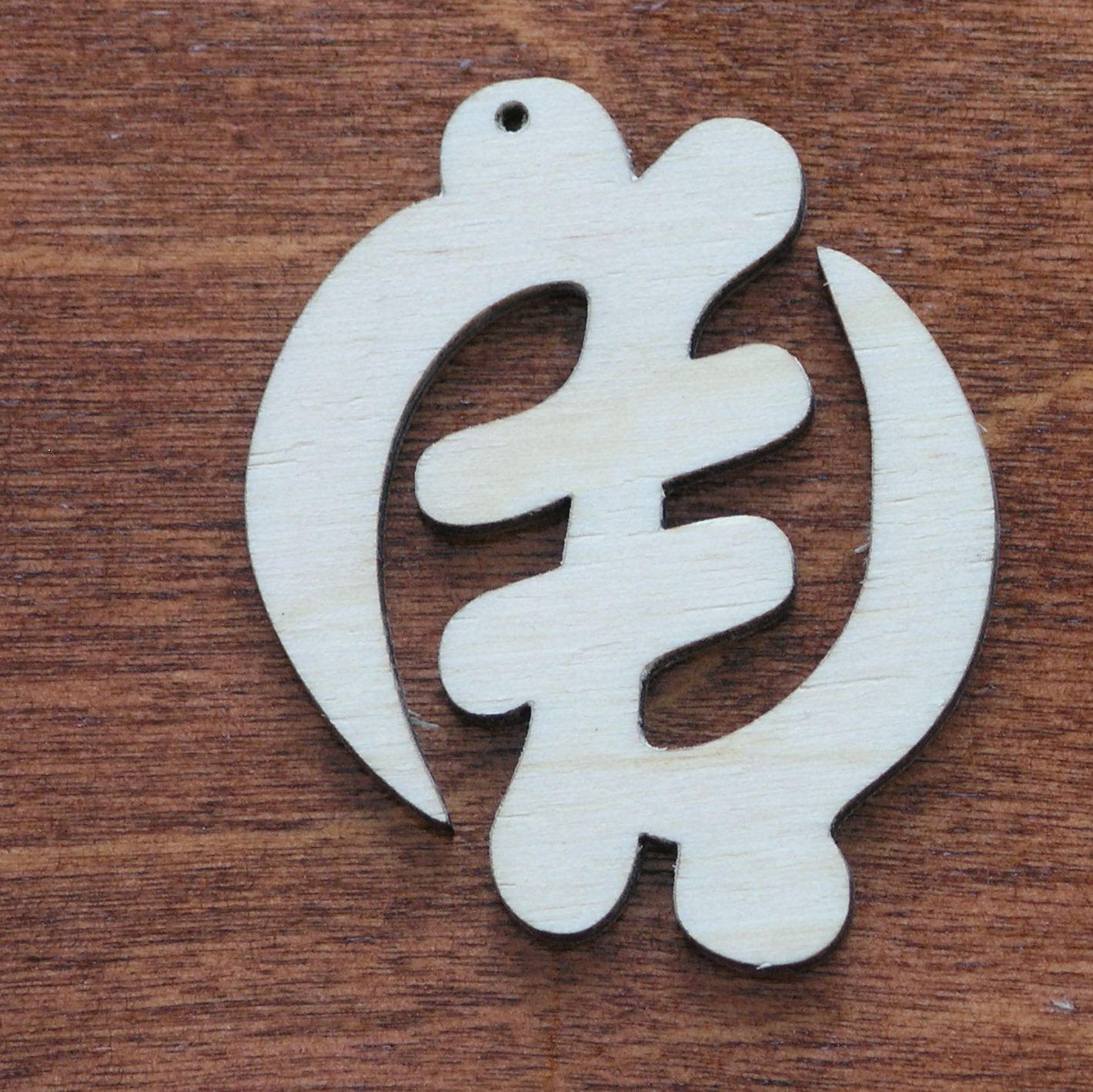 10 unfinished wooden Adinkra symbols Duafe GyeNyame shapes for jewelry earrings making laser cut crafts