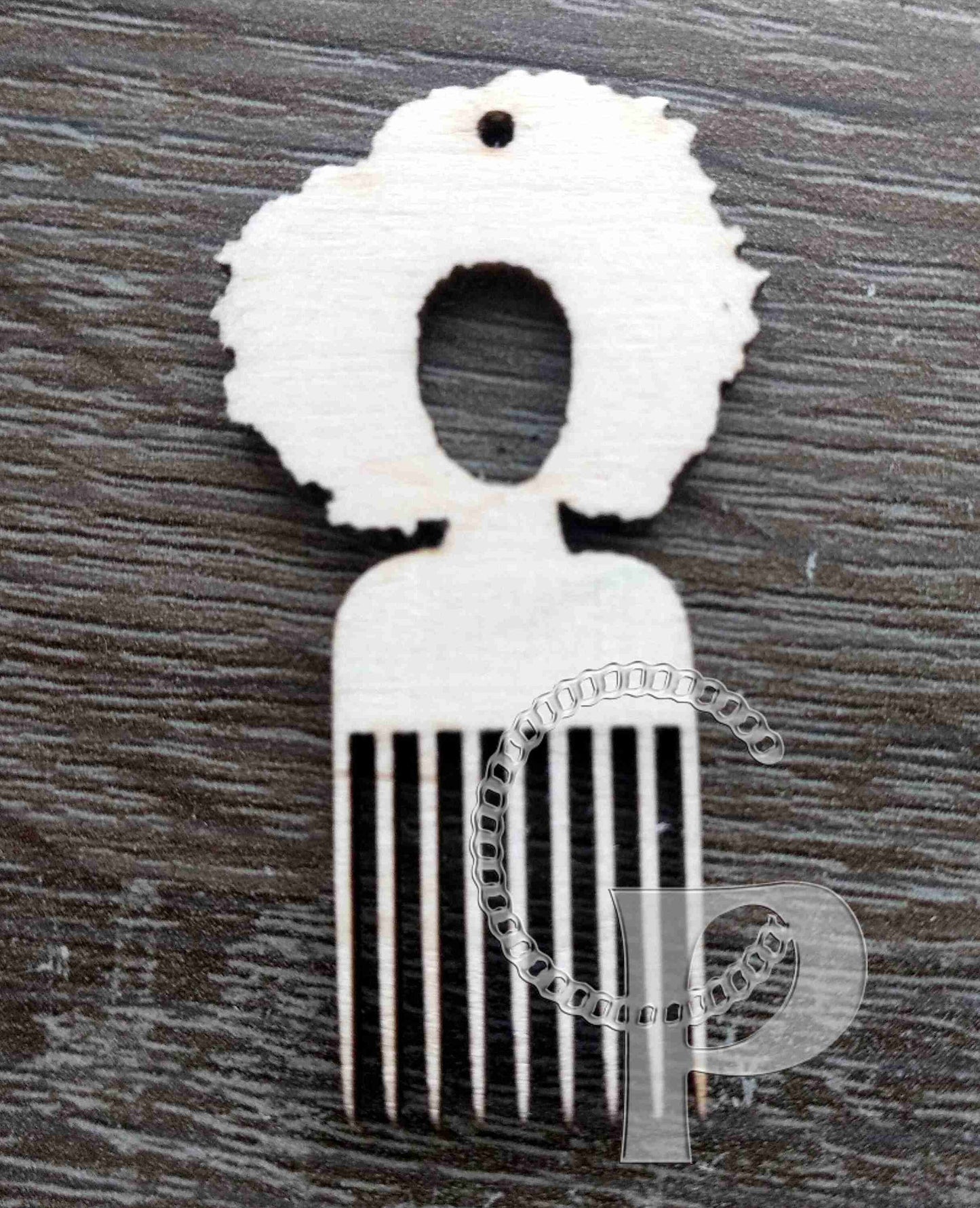 10 plain wooden Afro pick natural hair girl shapes jewelry earrings making laser cut crafts Afro pick comb silhouette puff fro Free postage