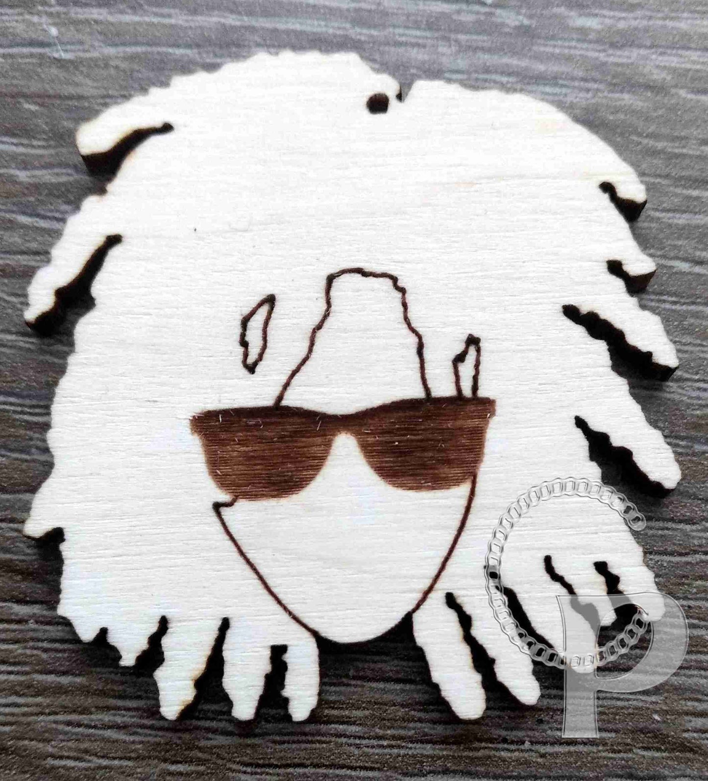 10 plain wooden Africa girl natural hair glasses shapes jewelry earrings making laser cut crafts Afro silhouette puff fro Free postage