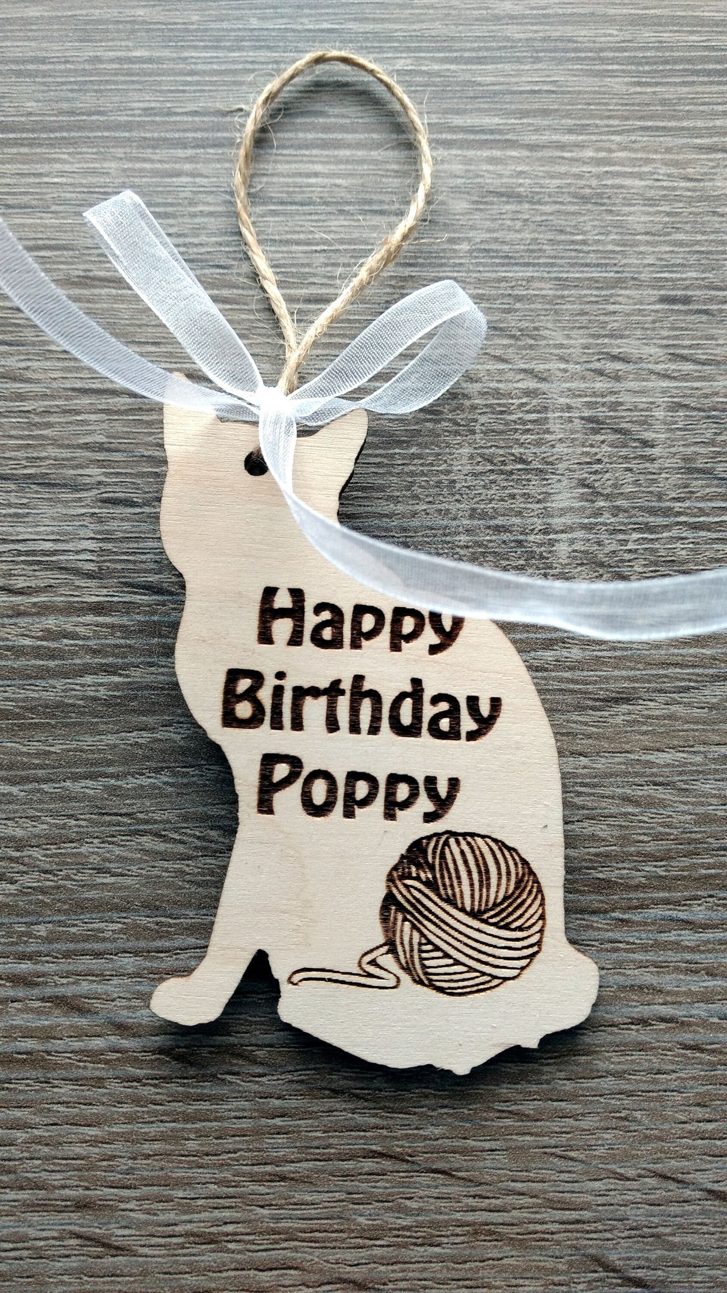 Wooden pet memorial ornaments cat dog bone gift paw personalized decoration