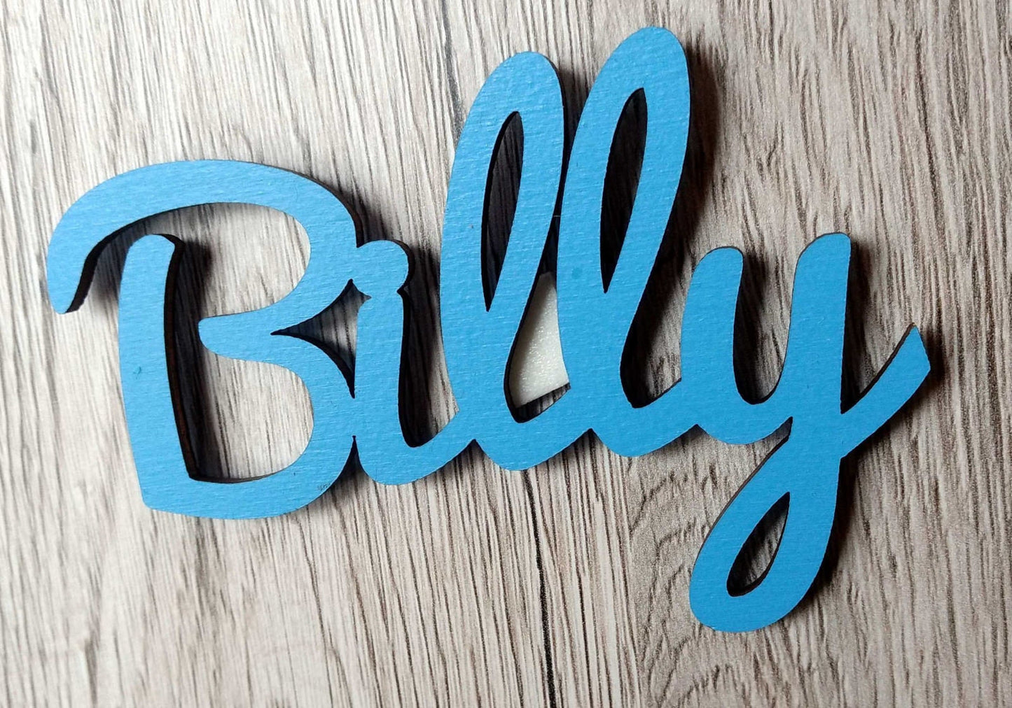 Personalized wooden plaque kids bedroom child name sign laser cut self-adhesive wood wall sticker nursery sign