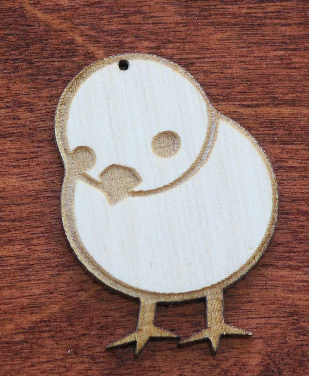 Wooden shapes Easter bunny chick egg natural wood crafts decoration unfinished 10 pieces wood laser cut