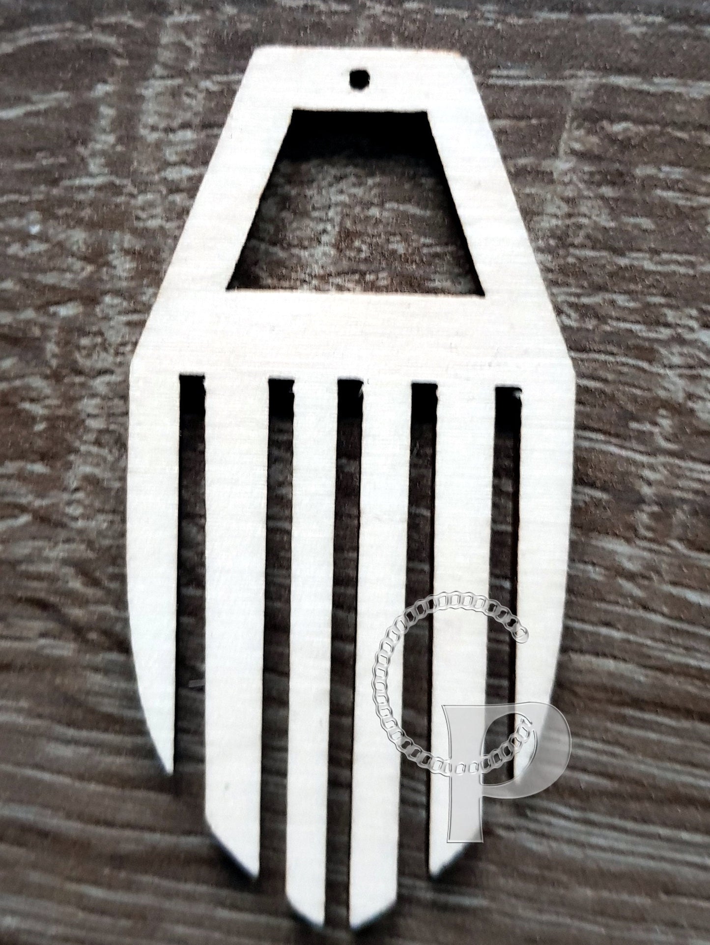 10 wooden cut outs Afro pick natural hair geometric pick jewelry earrings making laser cut crafts