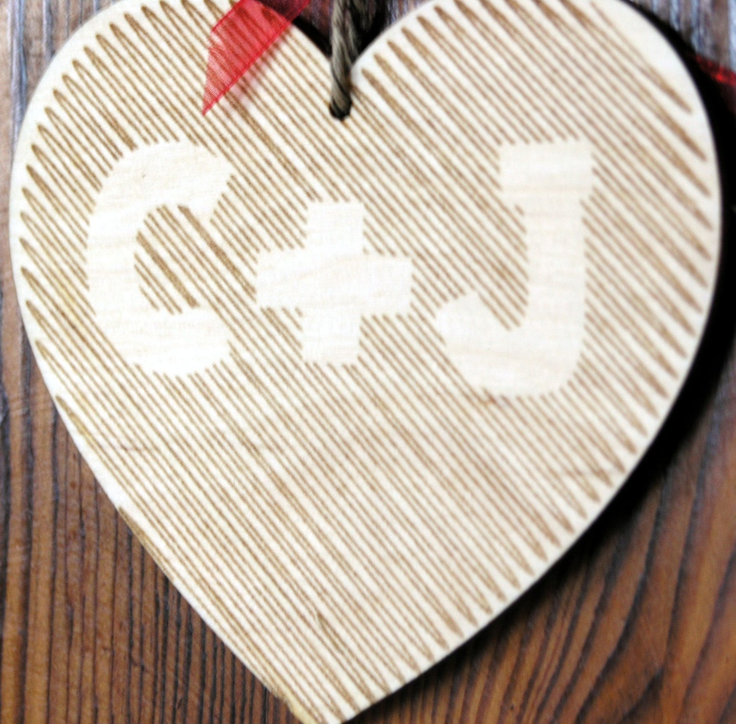Personalized name bauble wooden heart shape first Christmas tree ornament decorations Xmas any message text wooden natural tree decortions