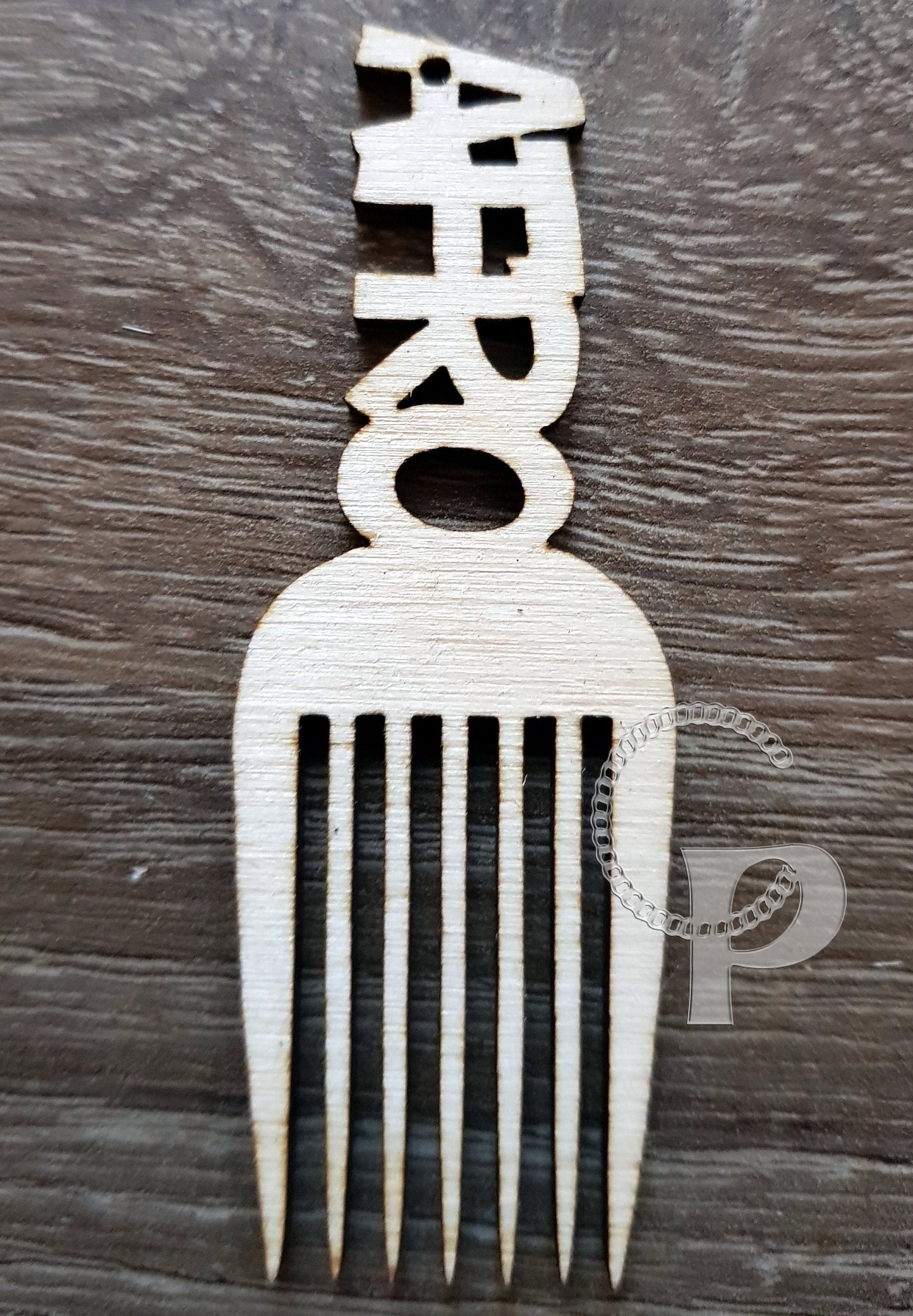 10 plain wooden Afro pick natural hair girl shapes jewelry earrings making blanks laser cut crafts Afro pick comb silhouette Free postage