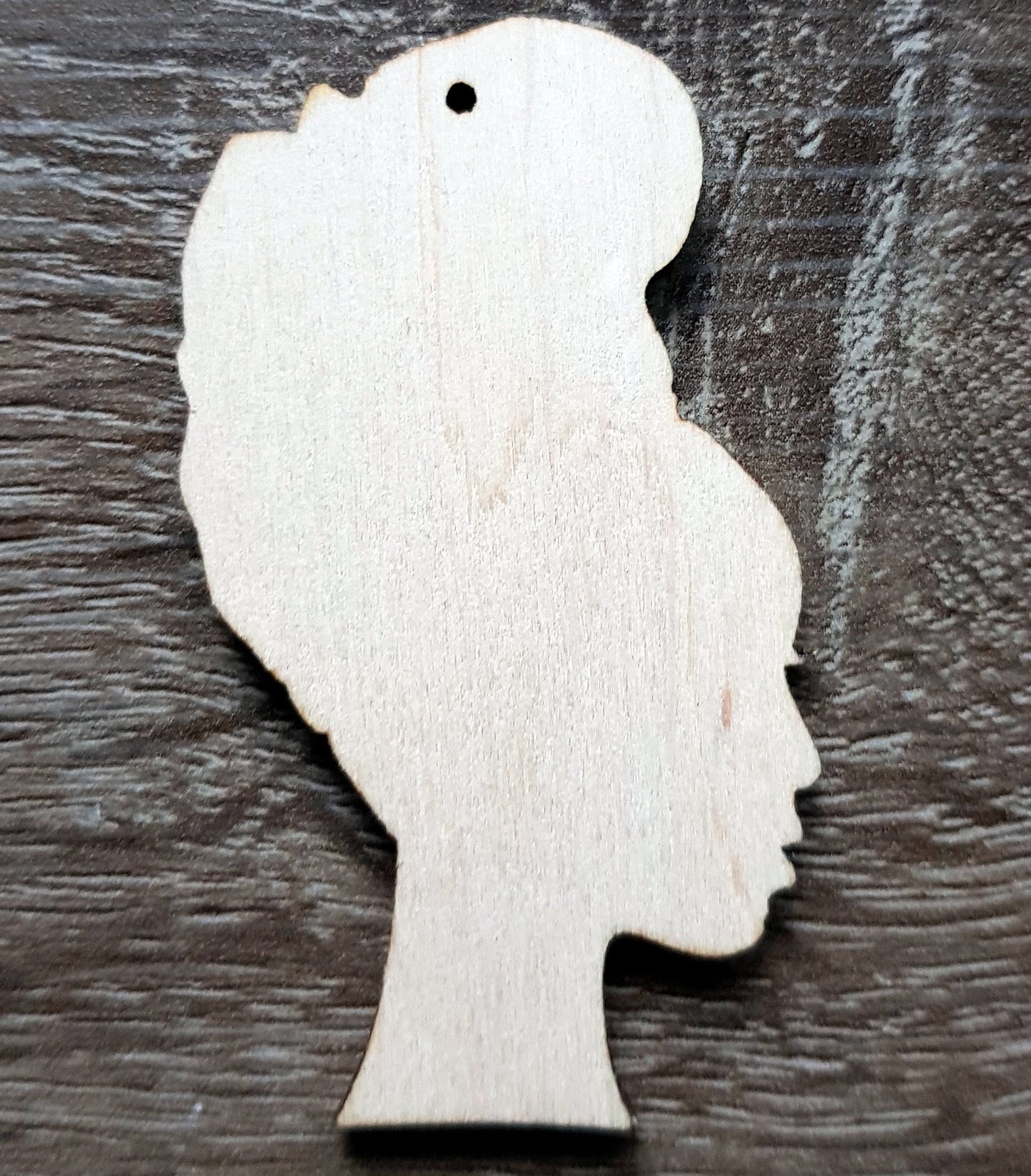 Turbanista wooden silhouettes 10 pieces African woman queen shapes jewelry earrings making laser cut crafts headwrap silhouette unfinished
