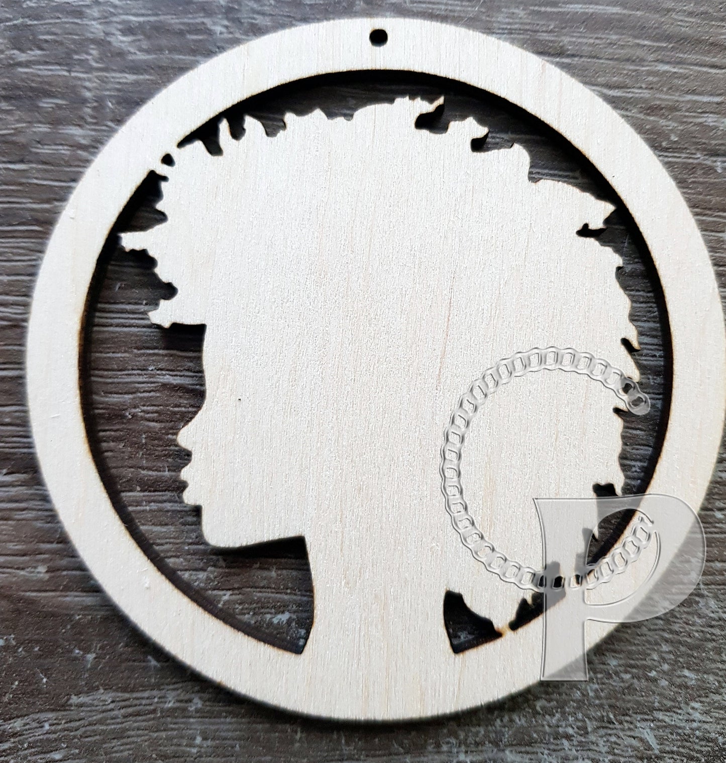 Wooden earrings base Africa girl natural hair shapes hoops for jewelry earrings making