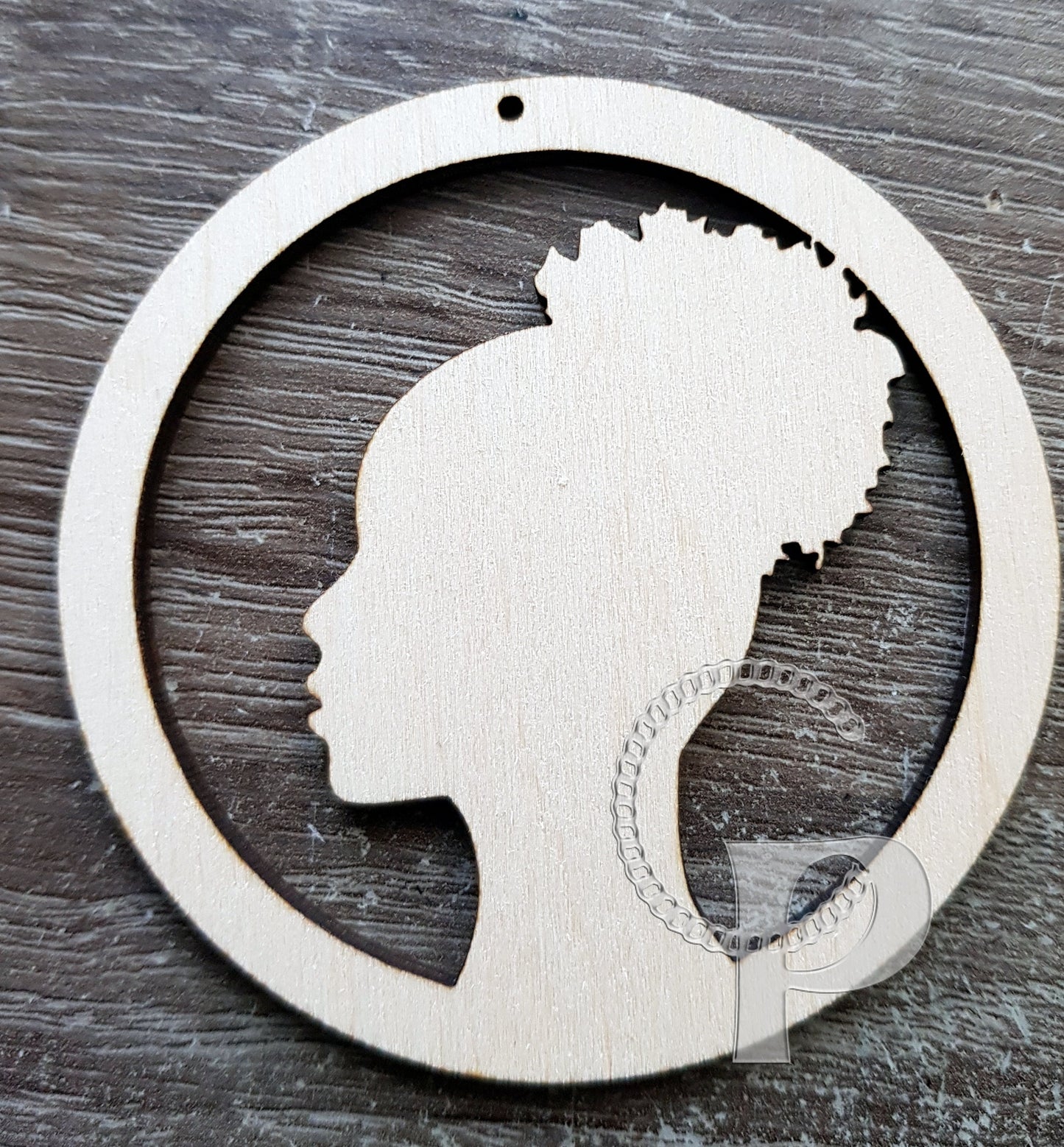 Wooden earrings base Africa girl natural hair shapes hoops for jewelry earrings making