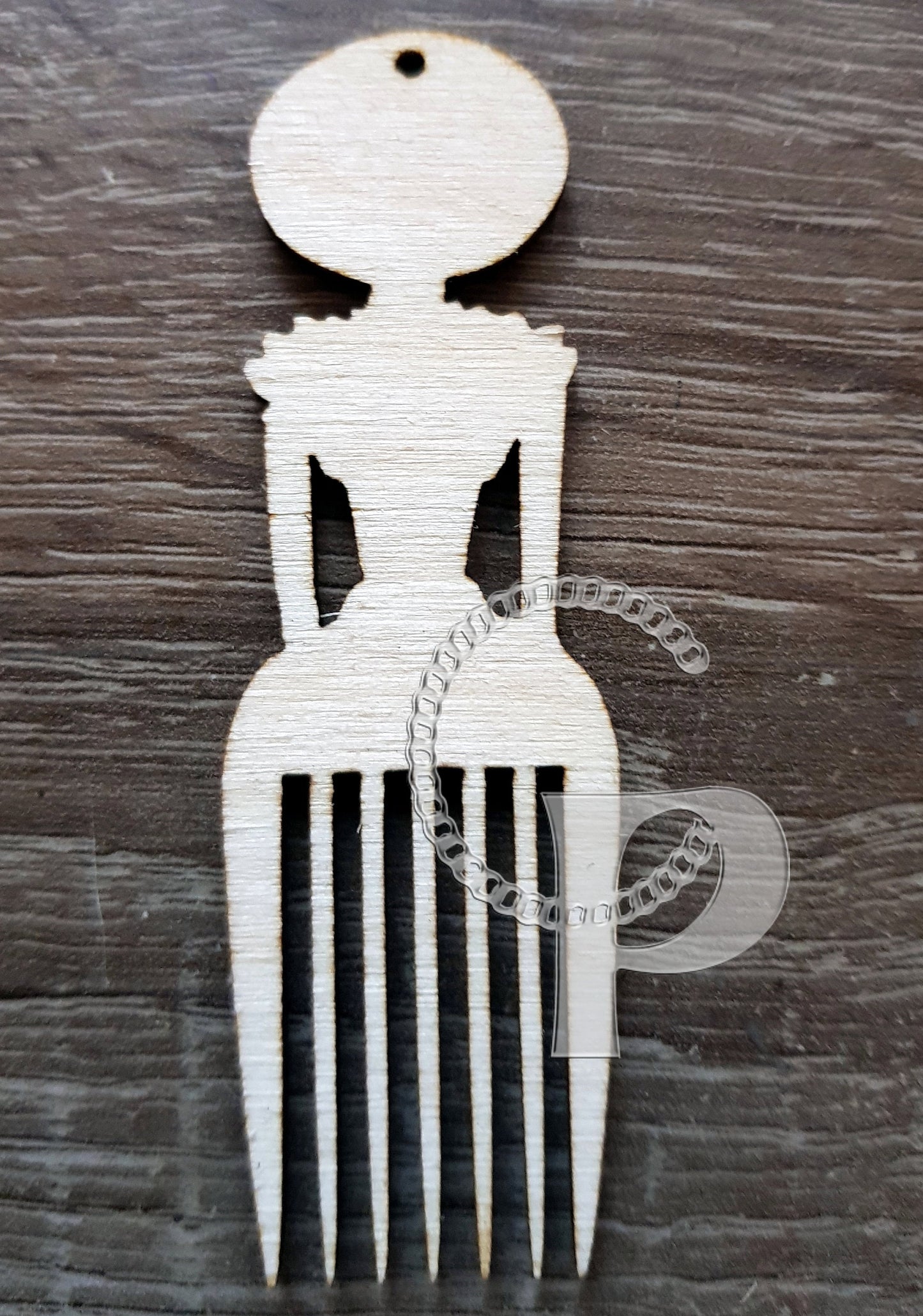 Earrings making wooden blanks x 10 Afro pick shapes, base for jewelry , African crafts supplies