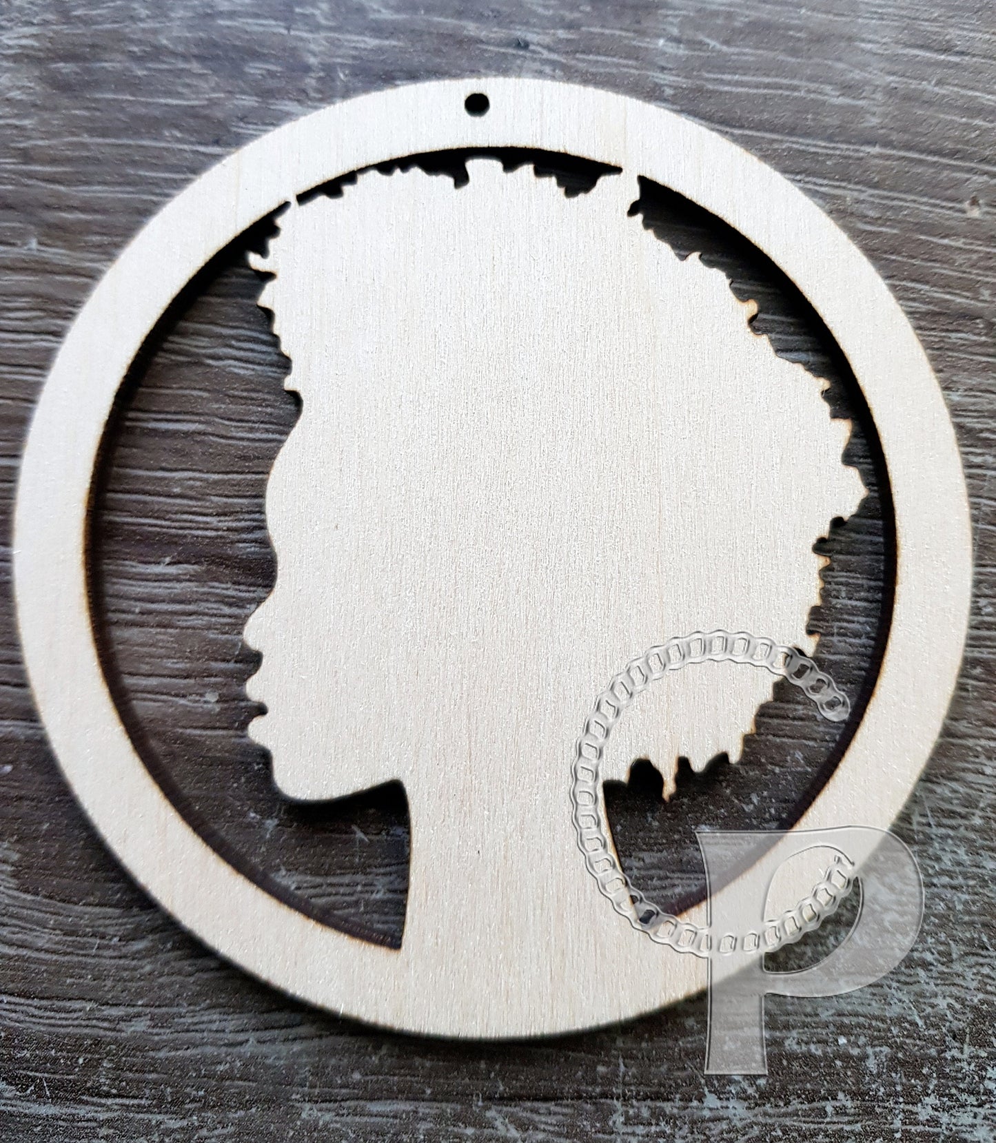 Wooden earrings base Africa girl natural hair shapes hoops for jewelry earrings making