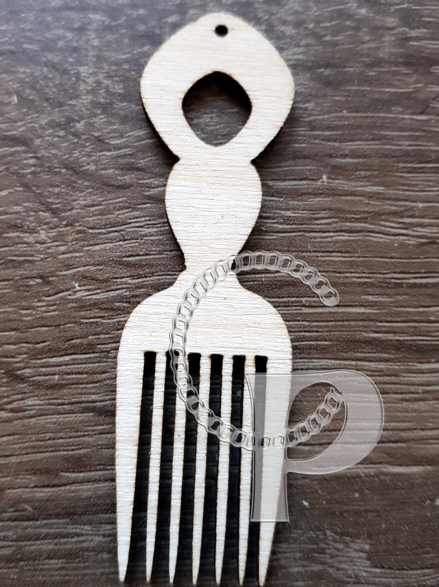 Earrings making wooden blanks x 10 Afro pick shapes, base for jewelry , African crafts supplies