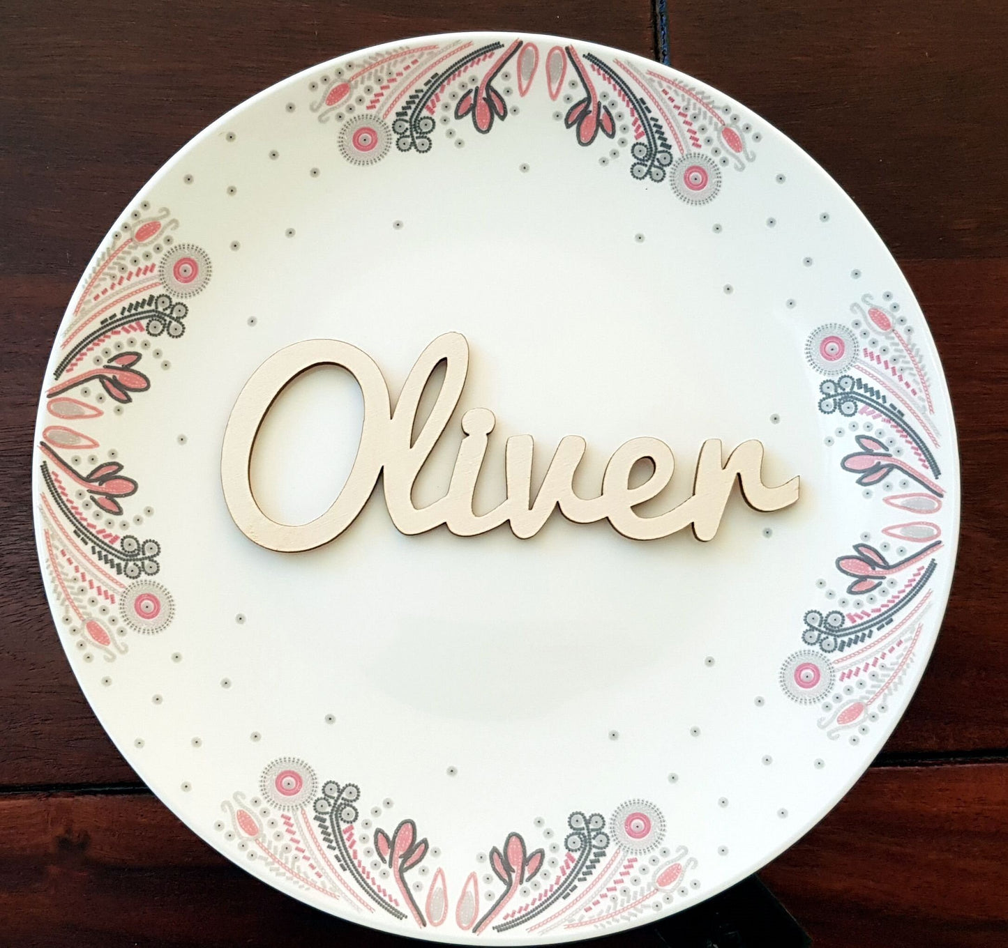 10 Wooden names laser cut rustic name place cards for wedding personalized