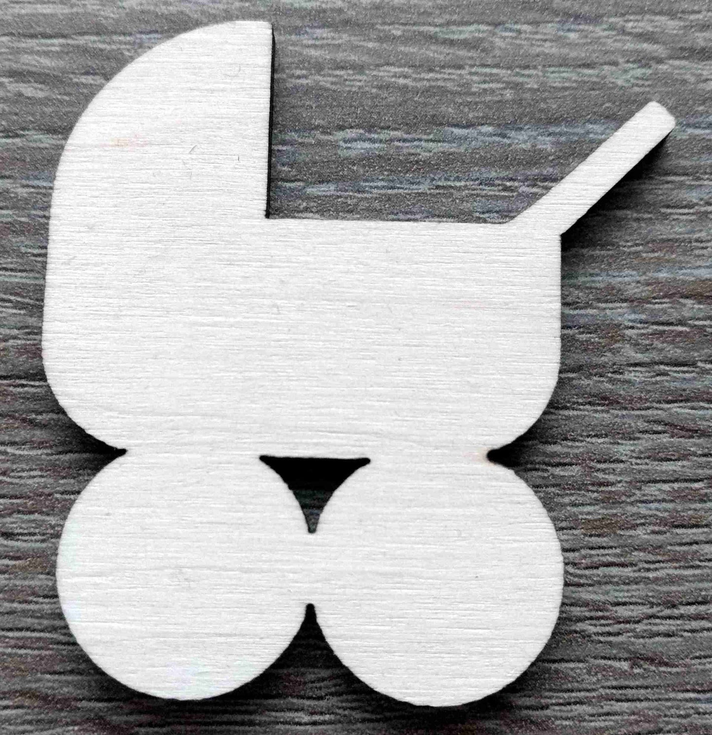 Wooden shapes baby items cut outs wood crafts decoration DIY decor