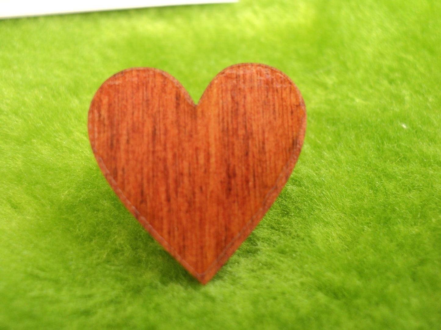 Laser cut heart flower butterfly shaped wooden earrings in red mahogany or rosewood