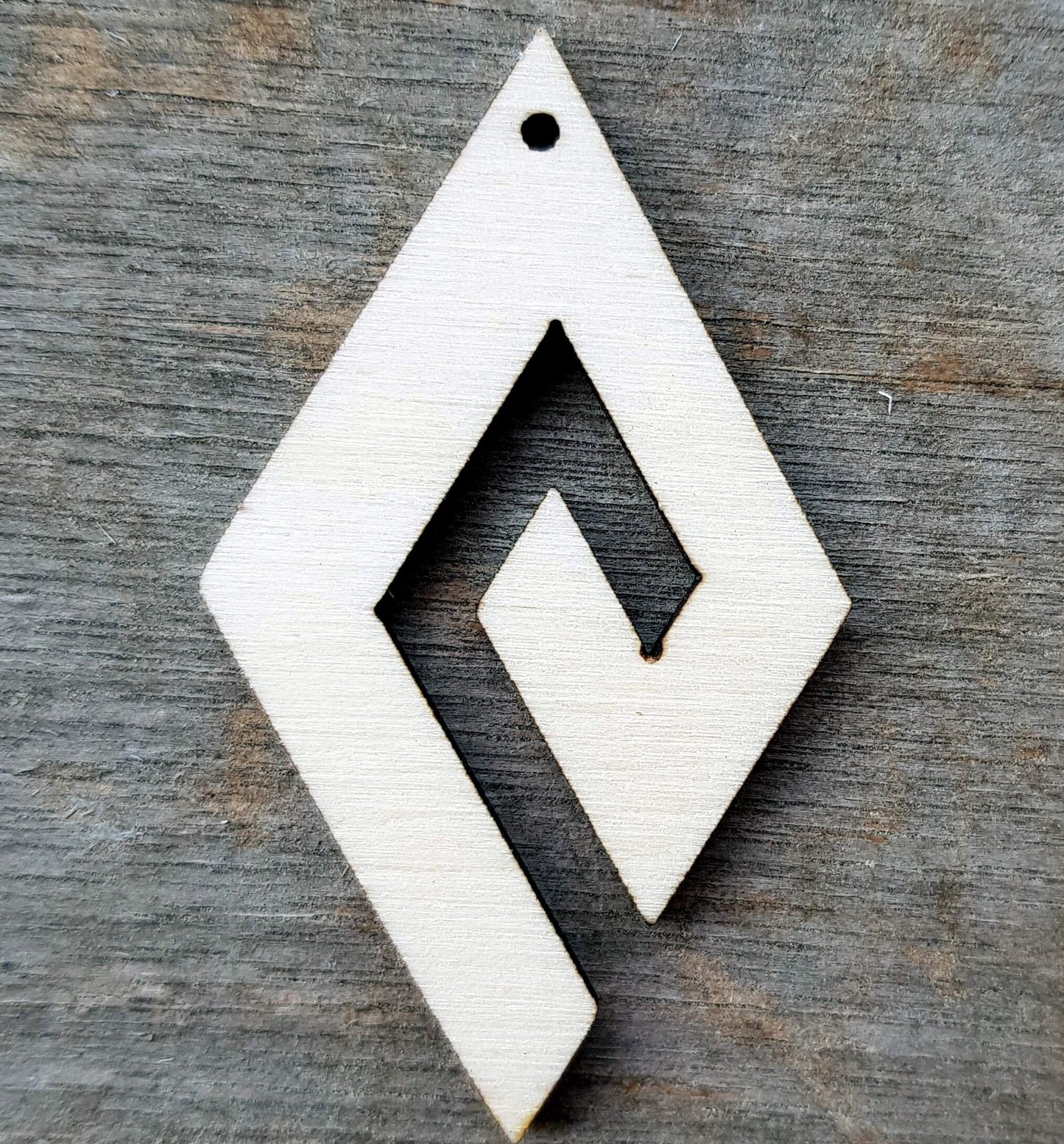 10x wooden shapes for jewelry, earrings making blanks, spiral, geometric