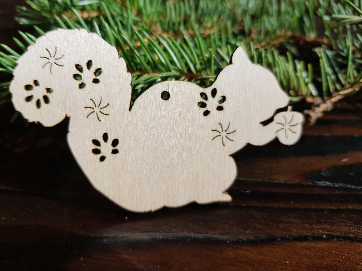 Wooden Nordic Scandi animals ornaments scandinavian folk pattern simple natural wood Christmas crafts decoration 10 pieces