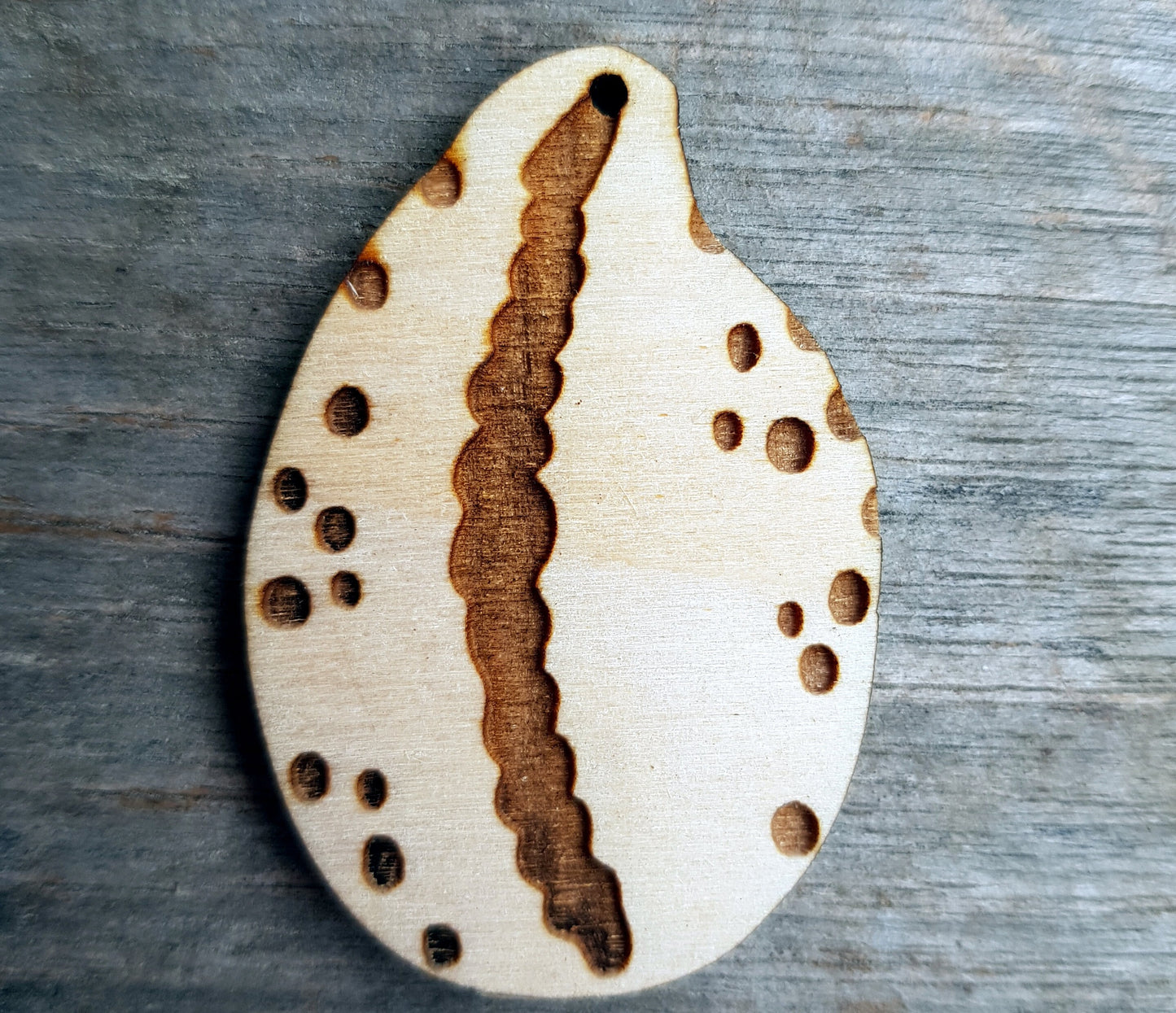 10 wooden shapes for jewelry crafts earrings making blanks engraved marine themed shells