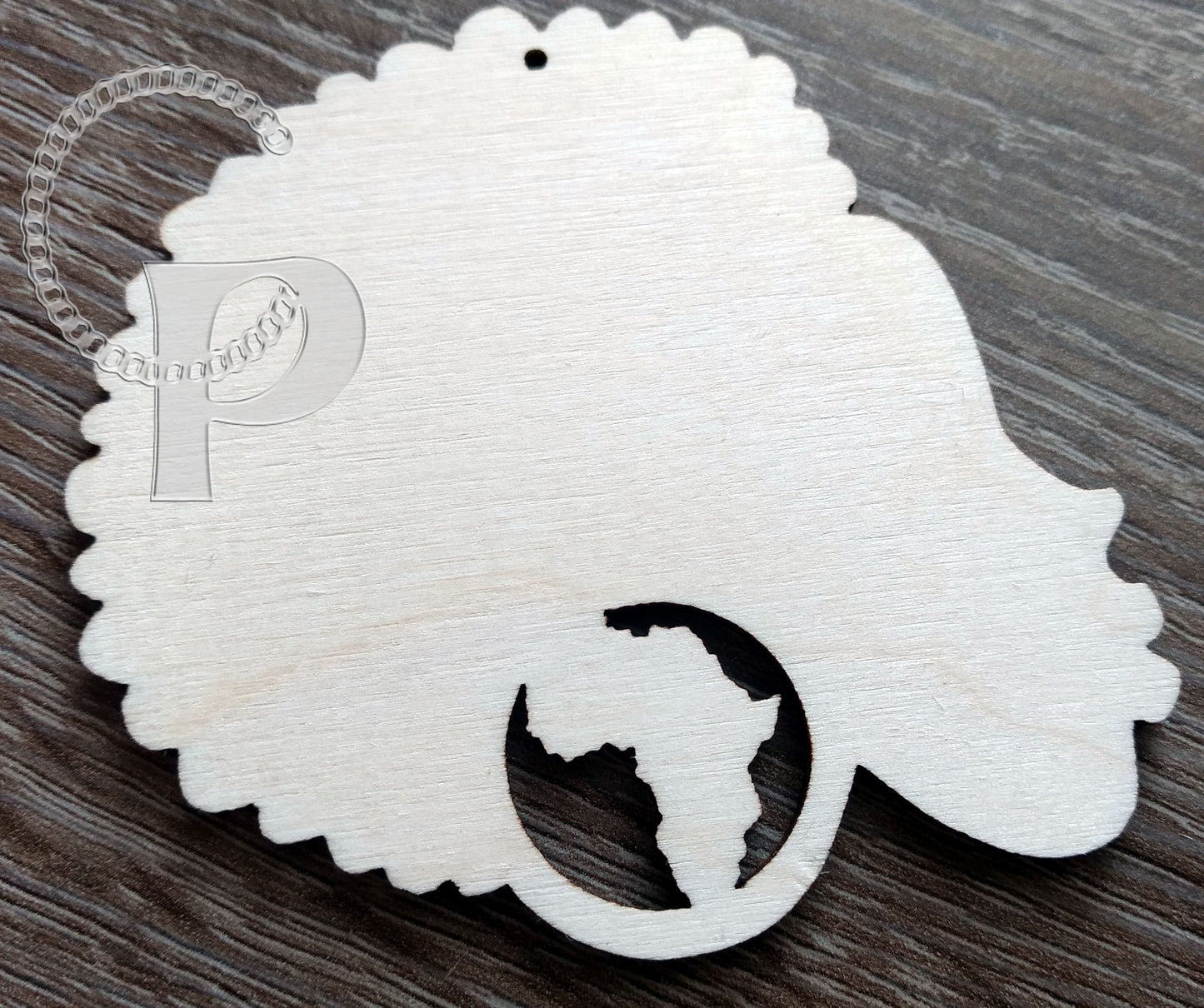 10 plain wooden Africa girl natural hair headwrap shapes jewelry earrings making laser cut crafts Afro puff silhouette unfinished Free post