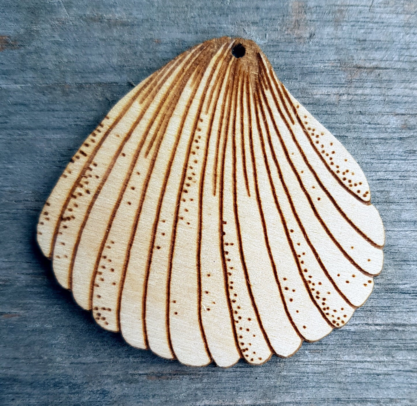 10 wooden shapes for jewelry crafts earrings making blanks engraved marine themed shells