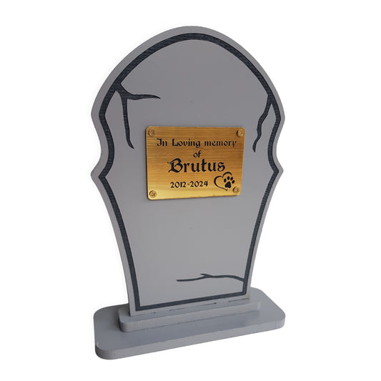 Pet Memorial Plaque, Dog Loss tombstone.