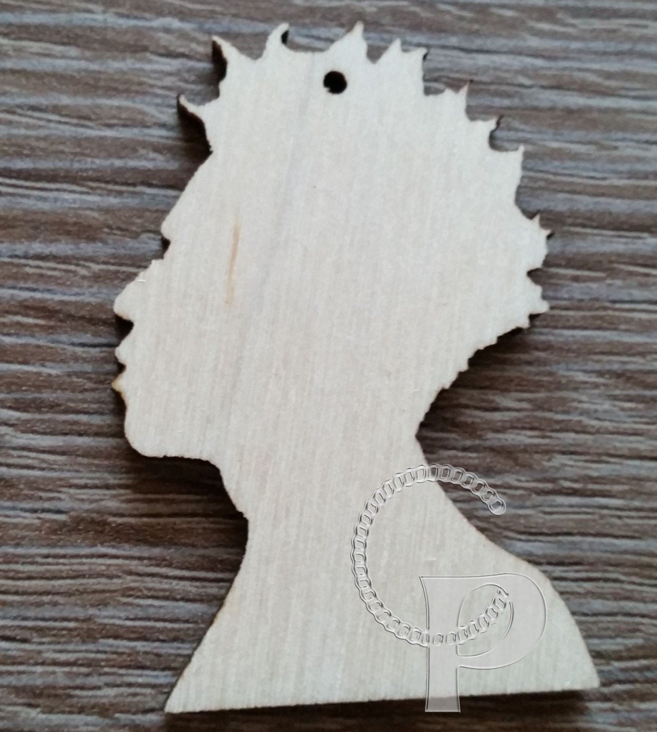 10 wooden shapes for jewelry making pendants crafts Afro Locs natural hair male unfinished wood