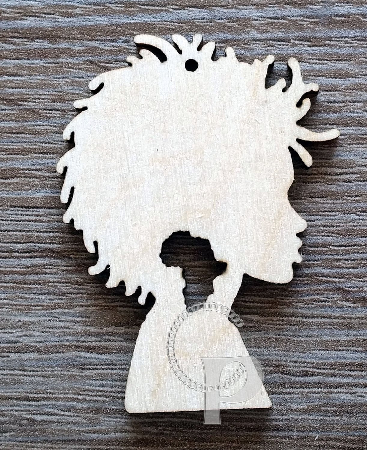 10 wooden cut outs Africa girl natural hair shapes for jewelry earrings making laser cut crafts  Afro silhouette unfinished wood