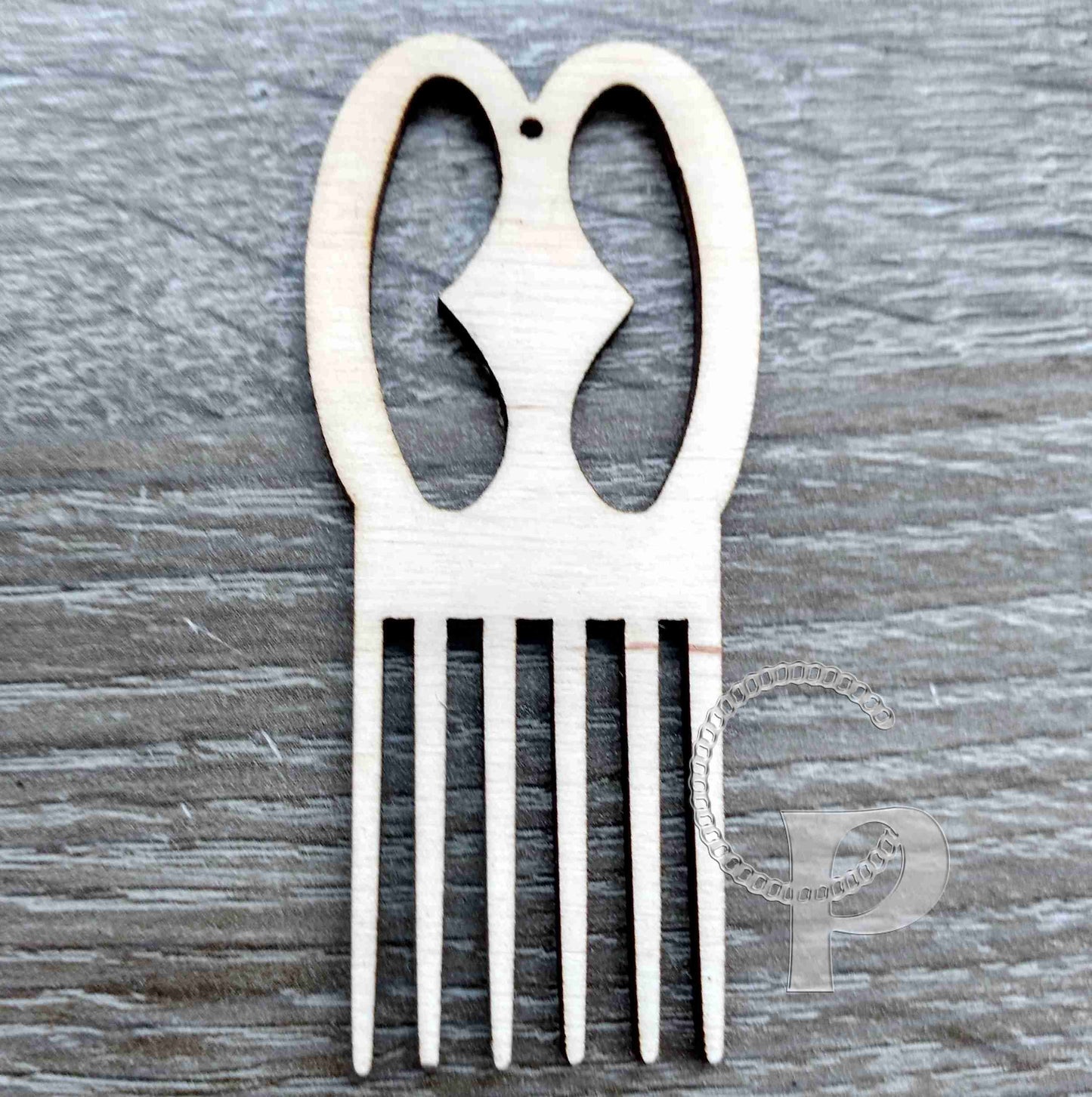 10 plain wooden Afro pick natural hair Adinkra pick jewelry earrings making laser cut crafts Afro pick comb Gye Nyame Sankofa Free postage