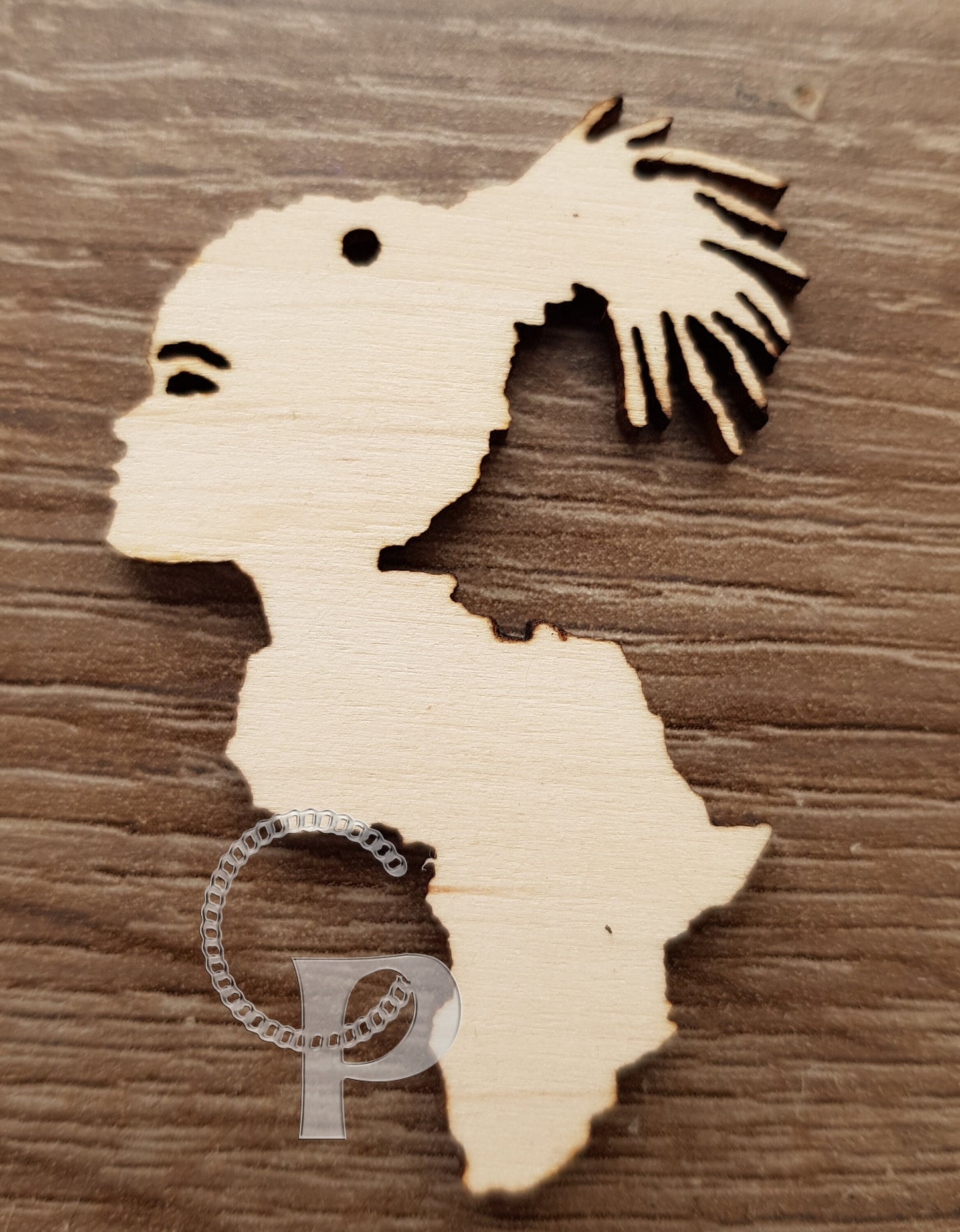 10 plain wooden African girl natural hair Africa shapes jewelry earrings making laser cut crafts Afro puff silhouette unfinished Free post