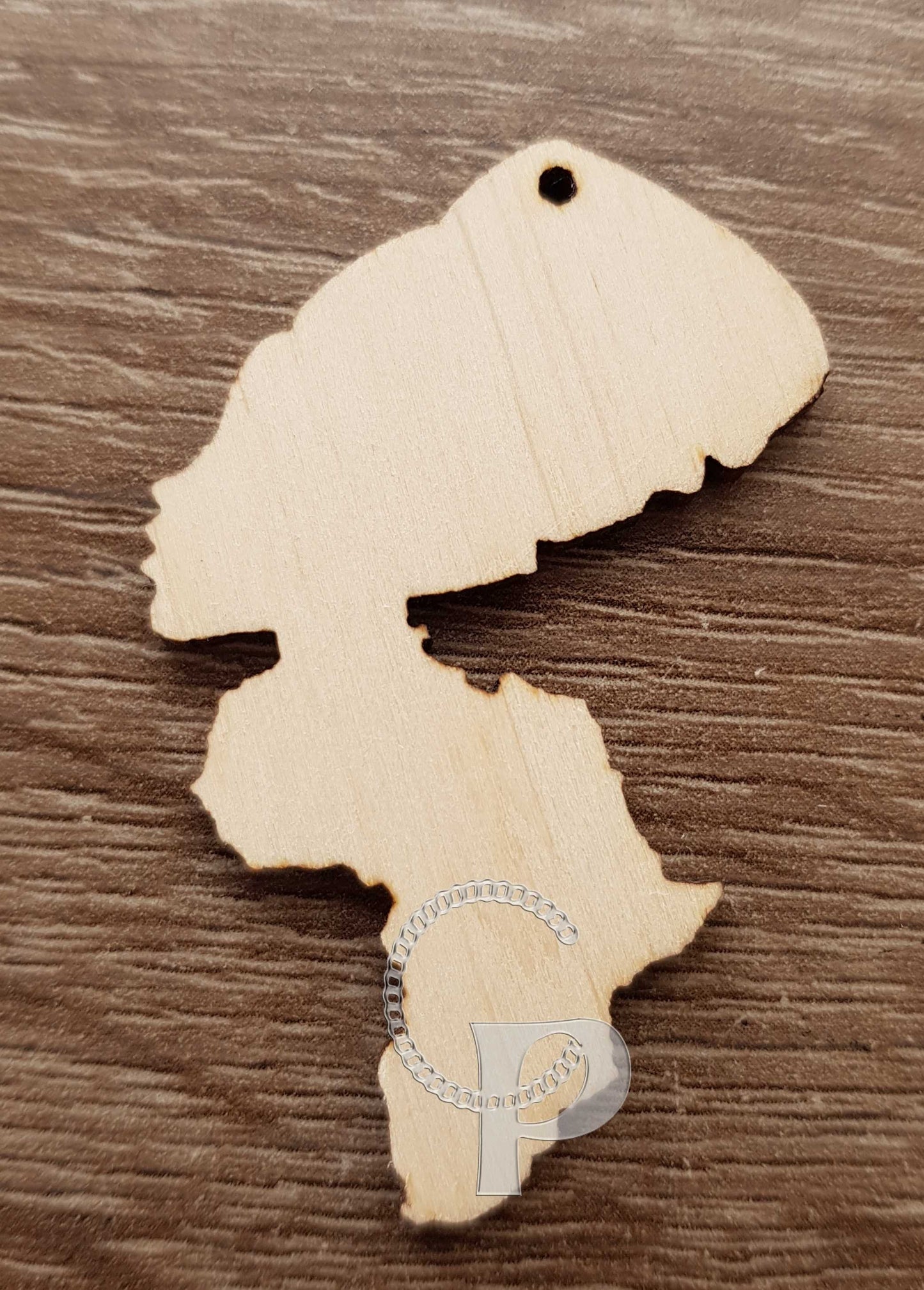 10 plain wooden African girl natural hair Africa shapes jewelry earrings making laser cut crafts Afro puff silhouette unfinished Free post