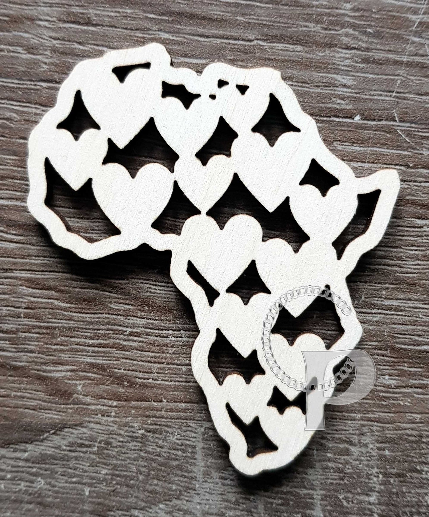 10 x plain birch wooden Africa shapes for jewelry earrings making laser cut crafts unfinished wood heart love Free postage