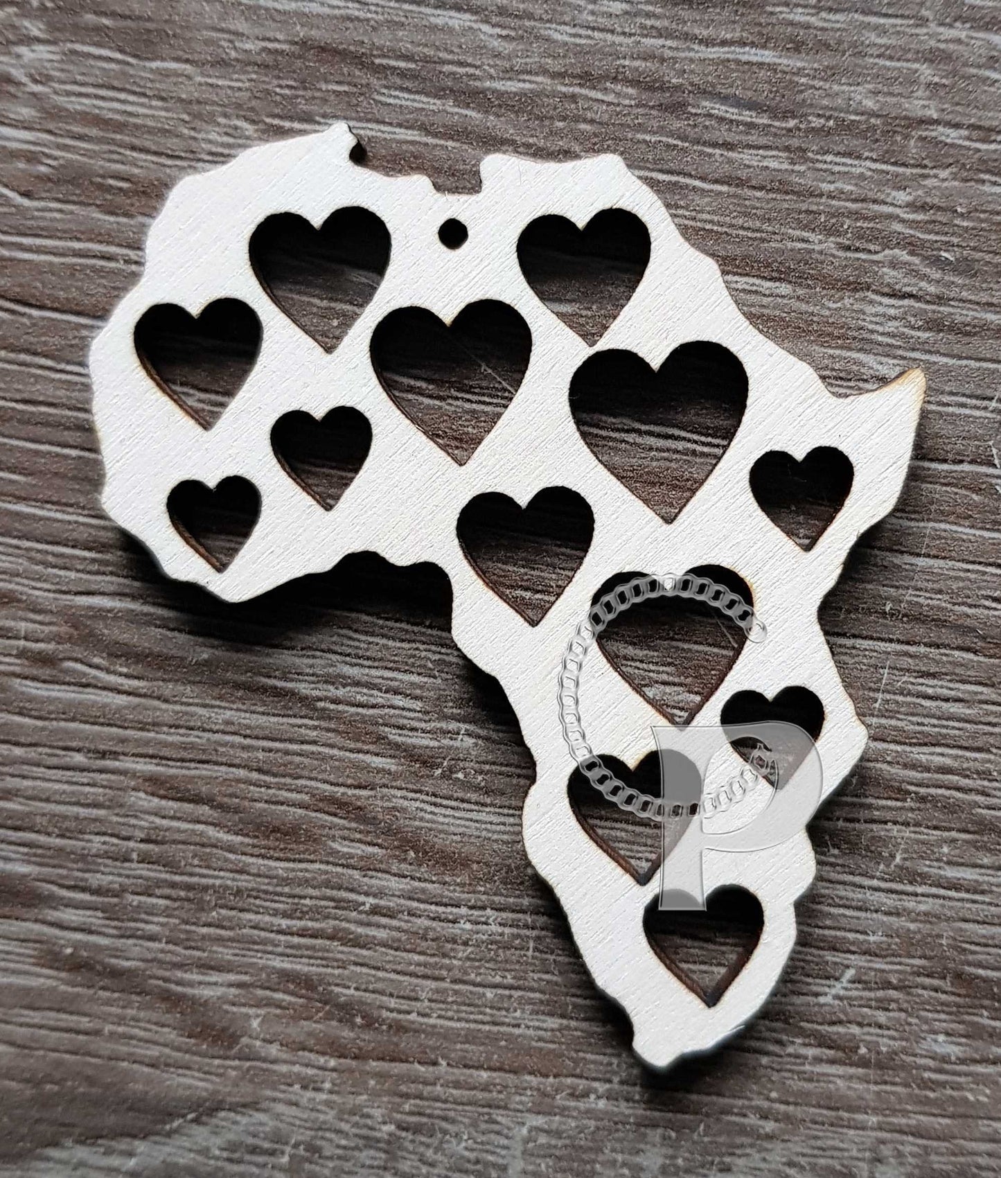 10 x plain birch wooden Africa shapes for jewelry earrings making laser cut crafts unfinished wood heart love Free postage