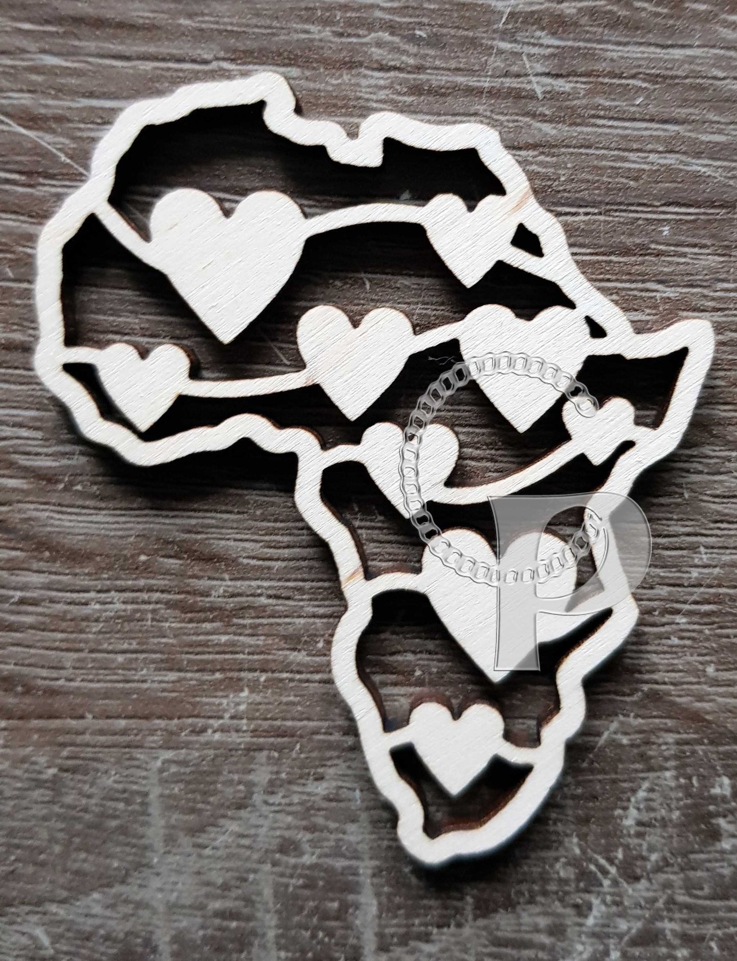 10 x plain birch wooden Africa shapes for jewelry earrings making laser cut crafts unfinished wood heart love Free postage