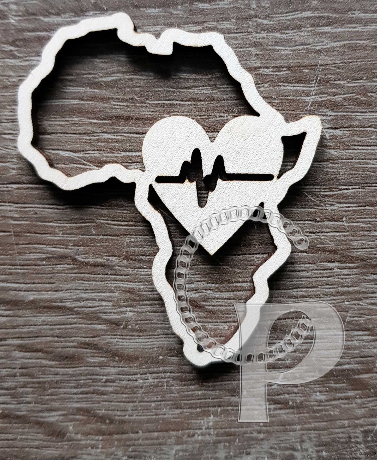 10 x plain birch wooden Africa shapes for jewelry earrings making laser cut crafts unfinished wood heart love Free postage