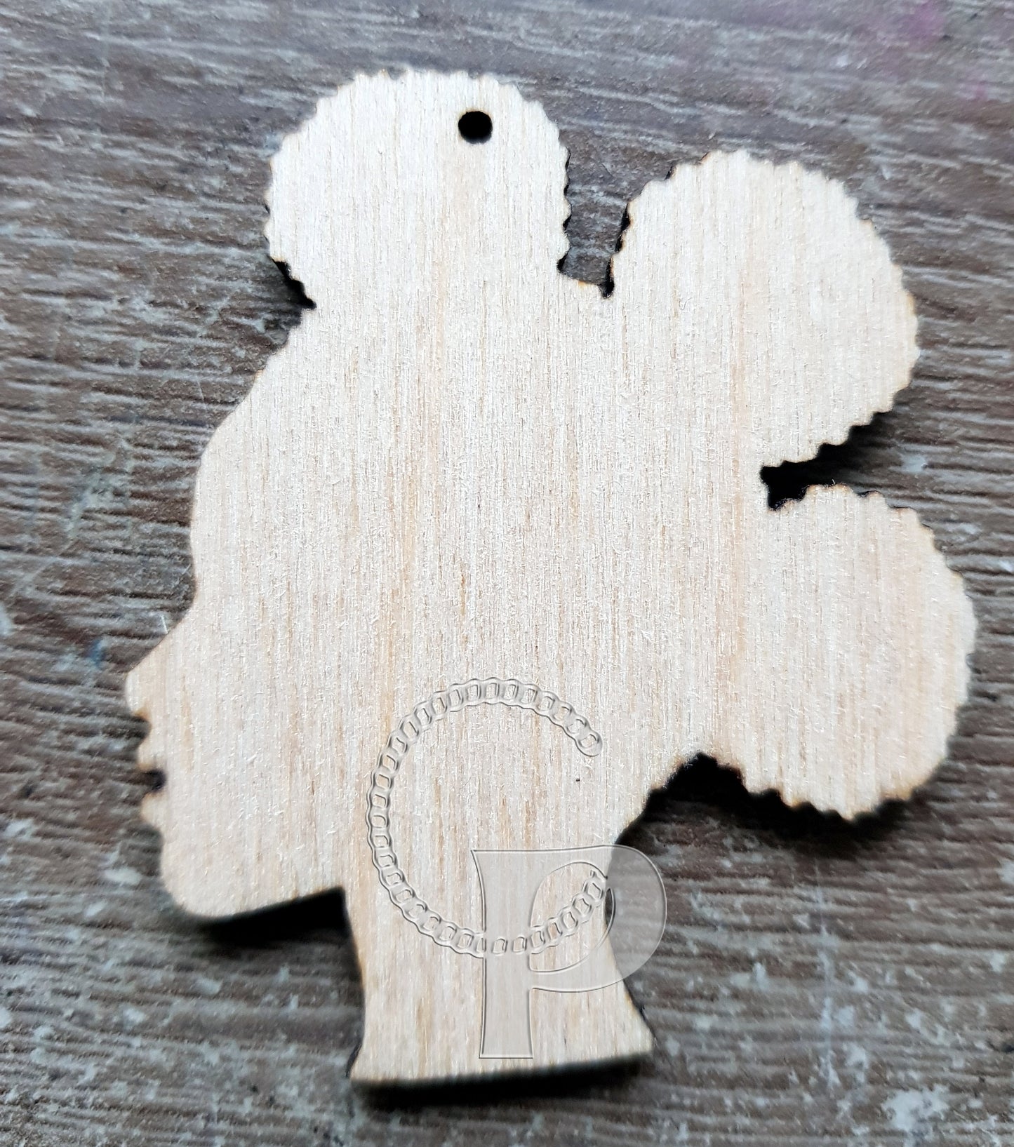 Wooden shapes African girl silhouettes 10 pieces natural hair jewelry earrings making laser cut crafts Afro puff unfinished Free postage