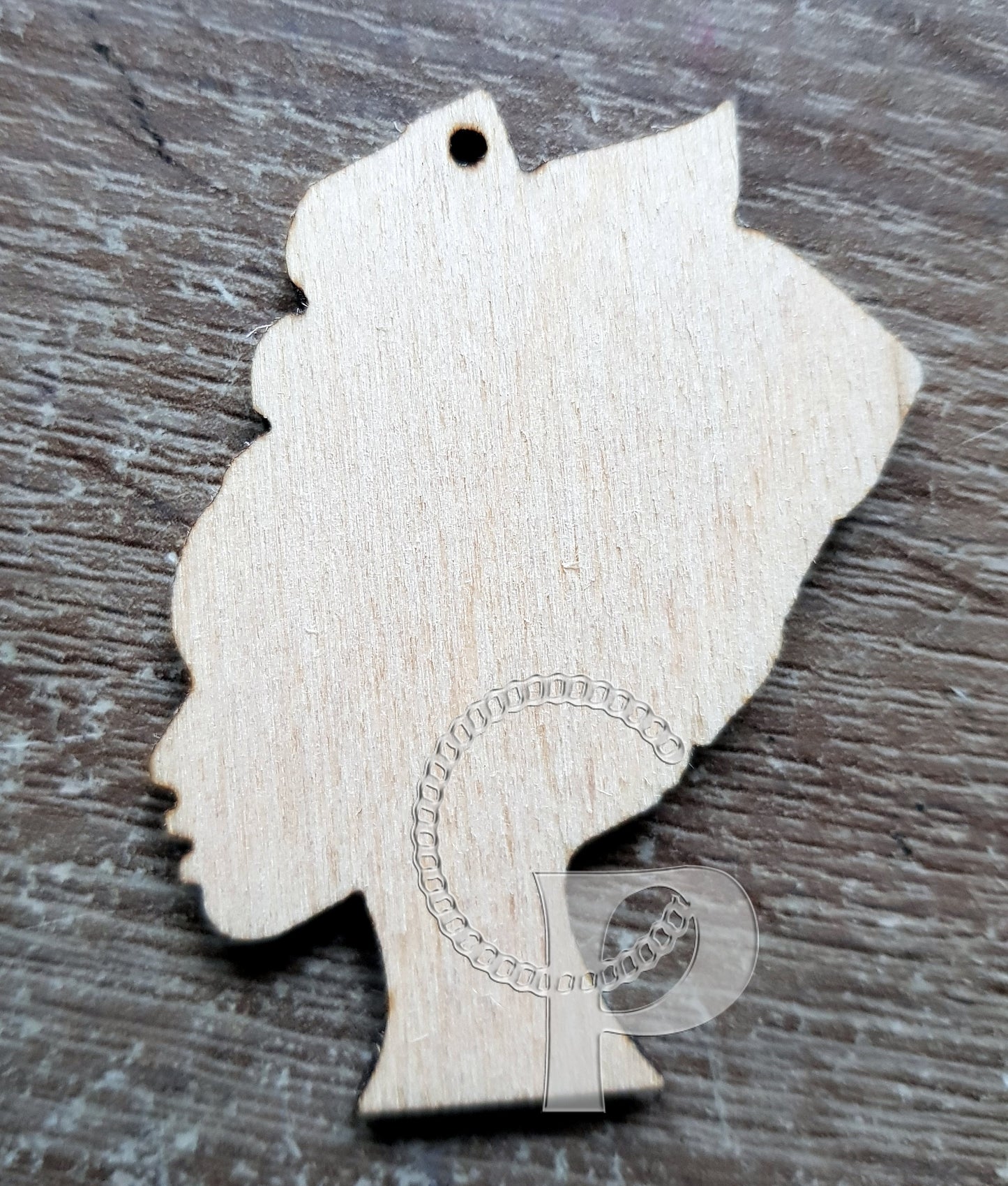 Wooden African woman queen shapes jewelry earrings blanks x 10 making laser cut crafts decoupage headwrap diva silhouette unfinished