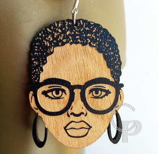 African earrings 10 pairs wooden earrings Afro short curly hair natural girl earrings bulk buy wholesale offer