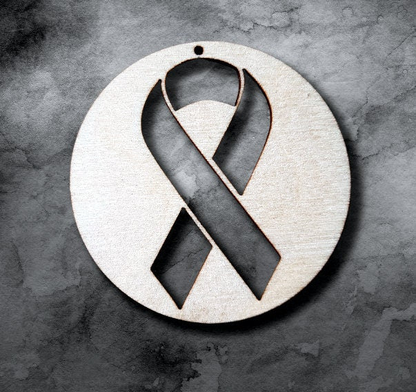 10 unfinished wooden shapes cancer awareness ribbon designs blanks bald girl silhouette pieces jewelry earrings making laser cut crafts base