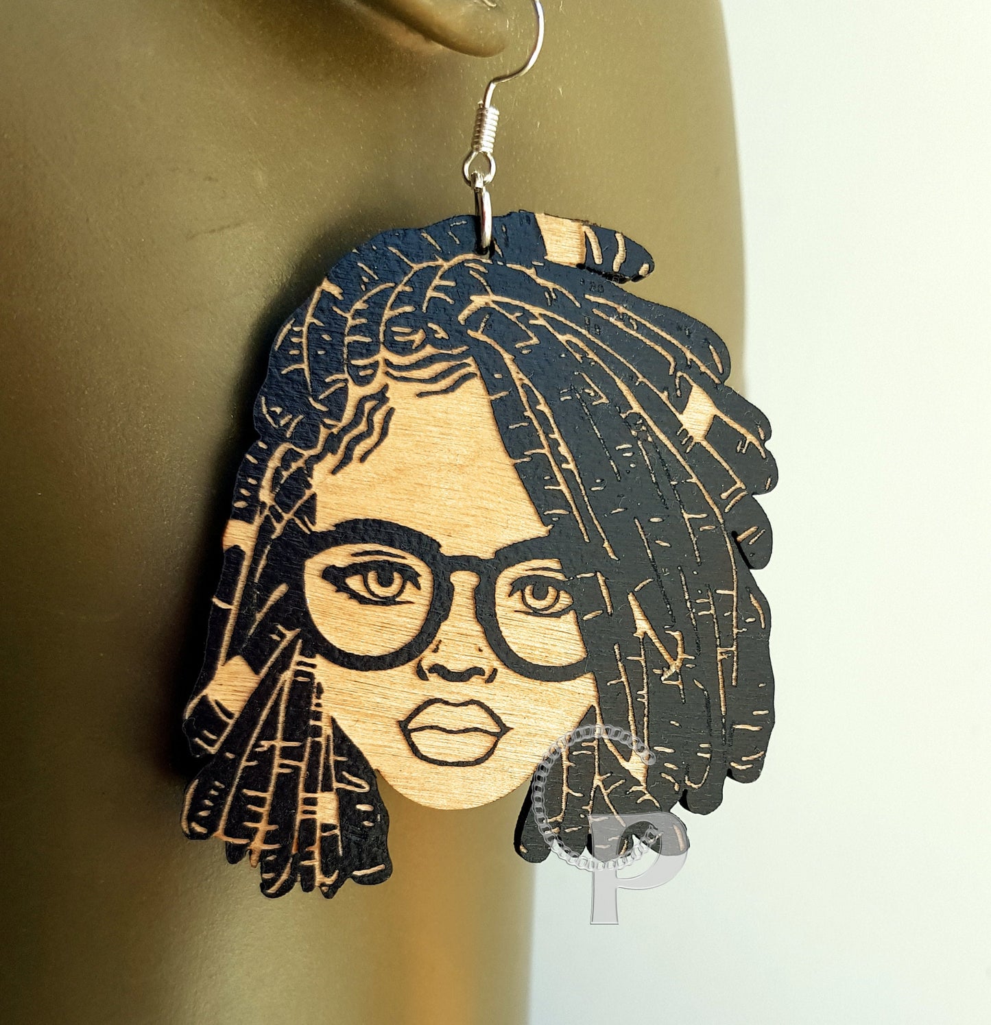 African earrings 10 pairs laser cut wooden earrings Afro natural girl locs earrings bulk buy wholesale offer